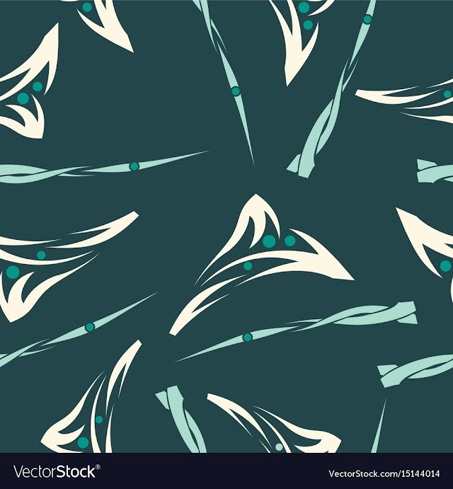 Seamless pattern vintage decorative elements vector image