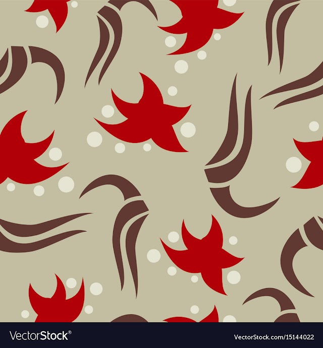 Seamless pattern vintage decorative elements vector image
