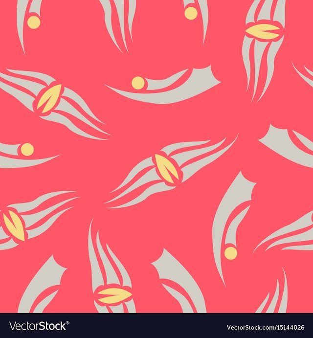 Seamless pattern vintage decorative elements vector image