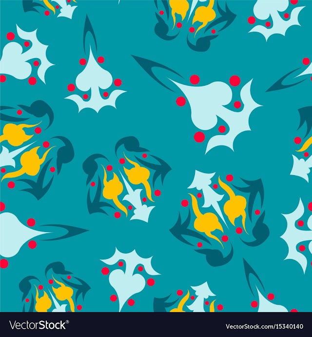 Seamless pattern vintage decorative elements vector image