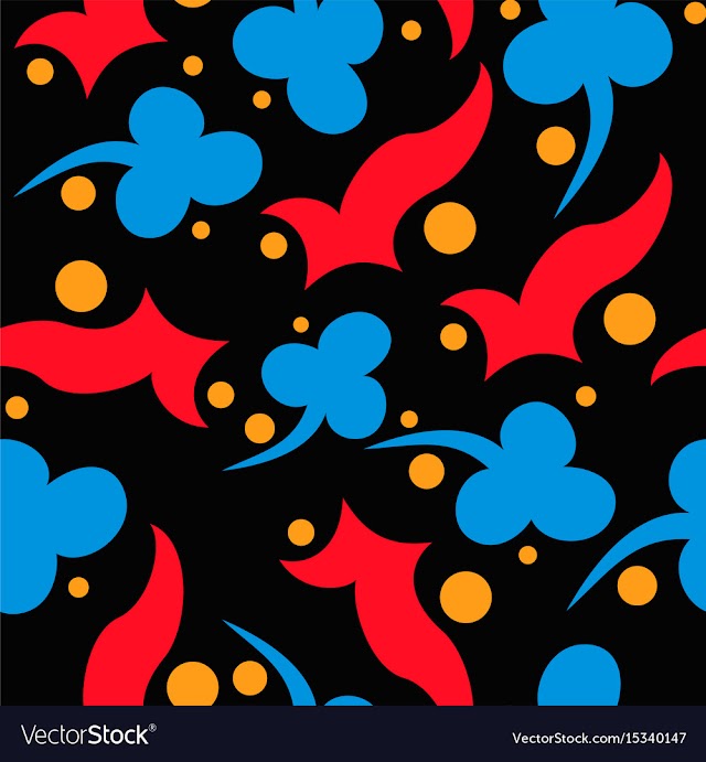 Seamless pattern vintage decorative elements vector image