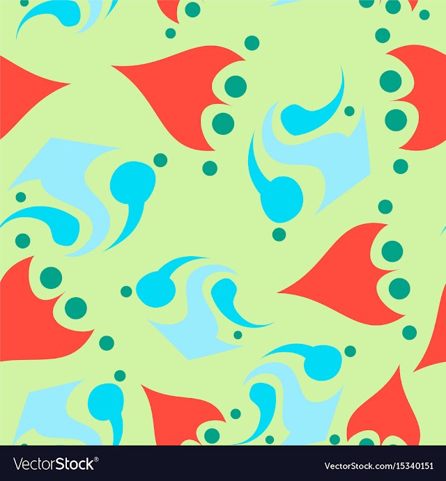 Seamless pattern vintage decorative elements vector image