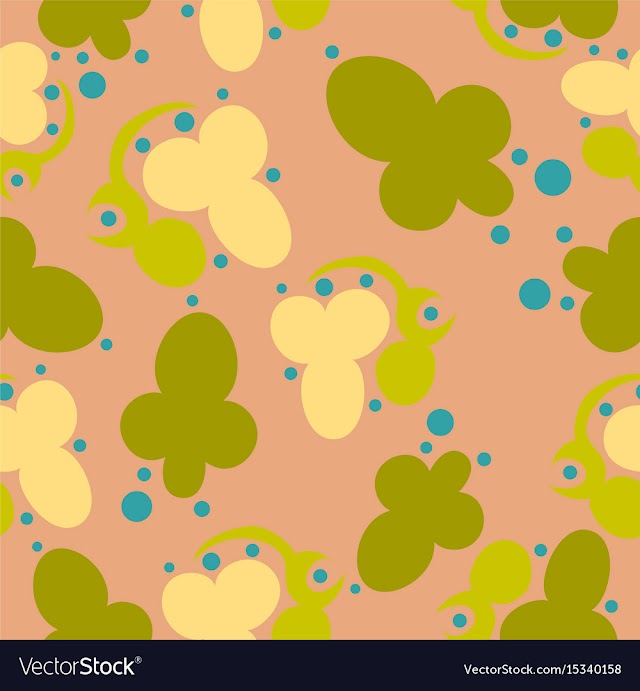 Seamless pattern vintage decorative elements vector image