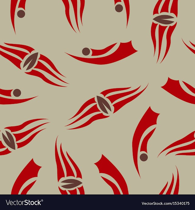 Seamless pattern vintage decorative elements vector image