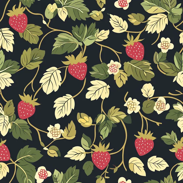 Free: Seamless Strawberry Pattern Vector Design for Creative Projects ...
