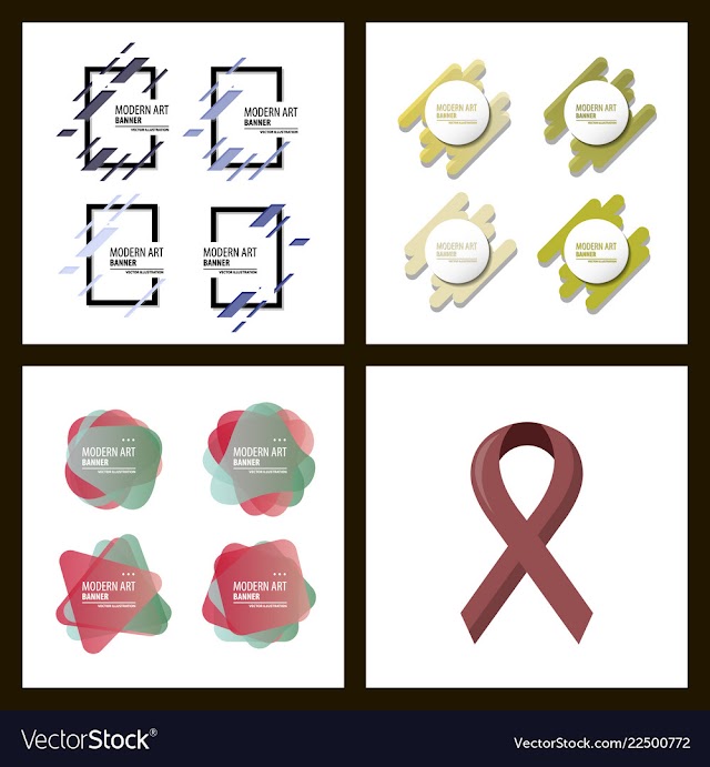 Set of a minimalistic hipster colored frame vector image