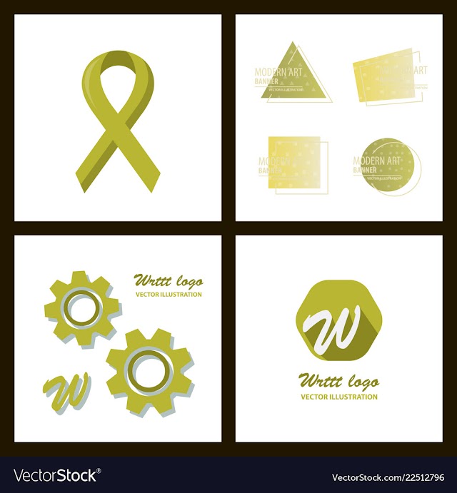 Set of a minimalistic hipster colored frame vector image