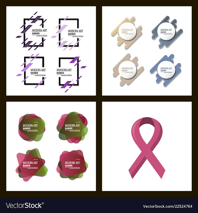Set of a minimalistic hipster colored frame vector image
