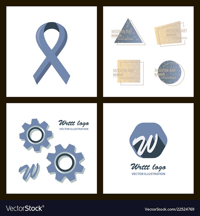 Set of a minimalistic hipster colored frame vector image