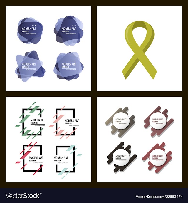 Set of a minimalistic hipster colored frame vector image