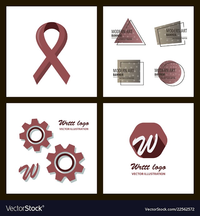 Set of a minimalistic hipster colored frame vector image