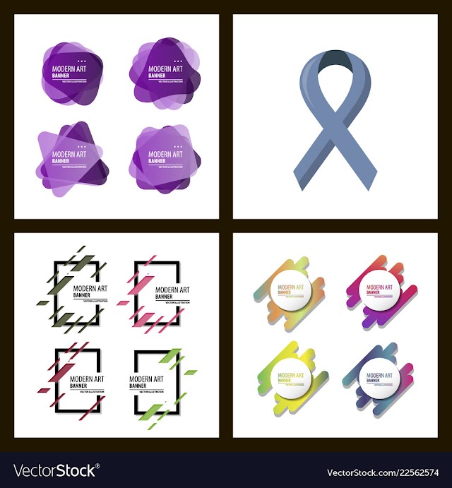 Set of a minimalistic hipster colored frame vector image