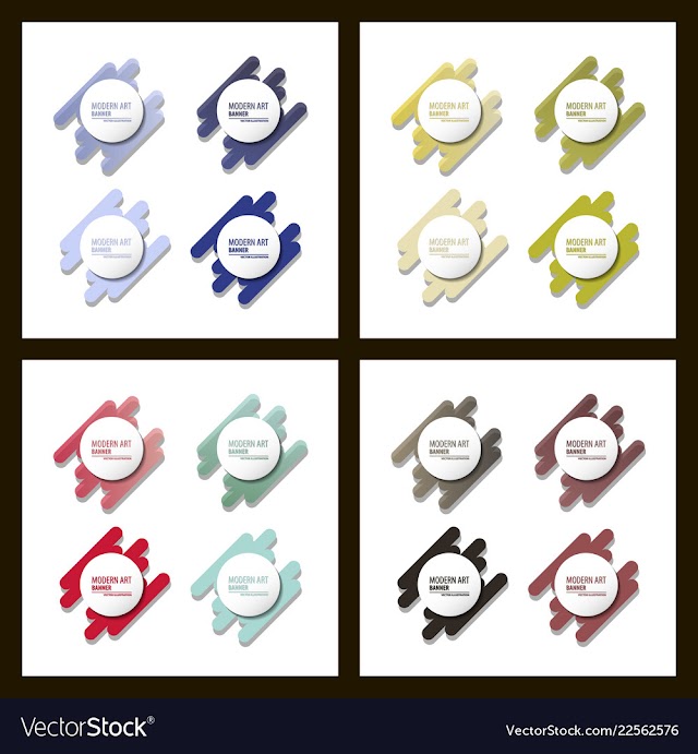 Set of a minimalistic hipster colored frame vector image