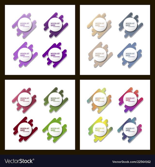 Set of a minimalistic hipster colored frame vector image