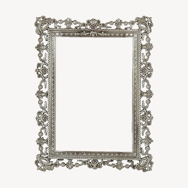 Silver ornamental frame, vintage decor | Free Vector - rawpixel