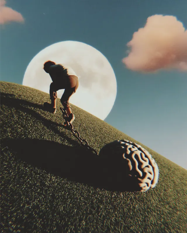 Struggling Beneath the Weight of Thought