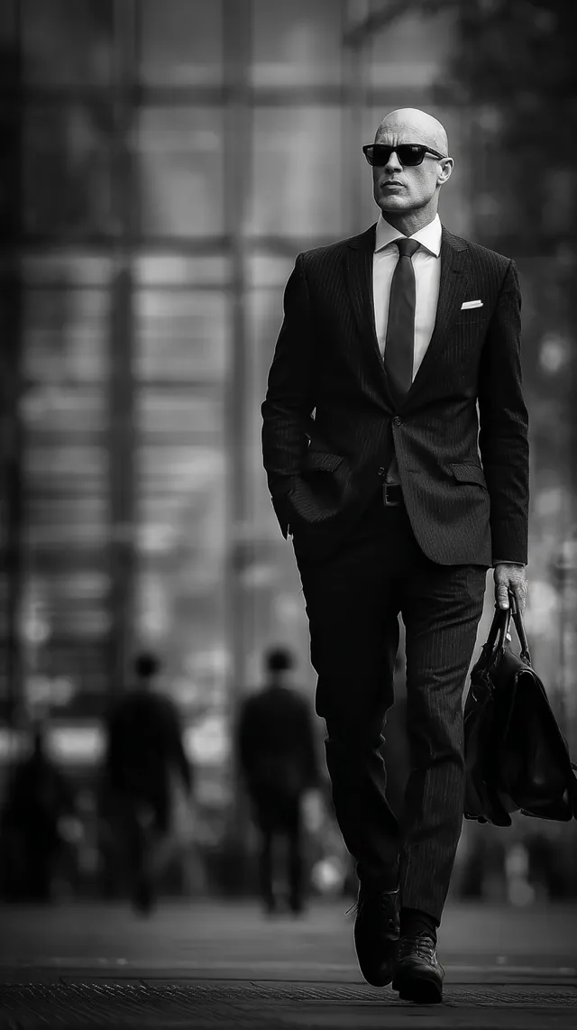 Stylish Businessman in a Modern Environment