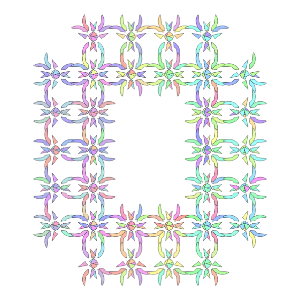 SVG Colored decorative frame