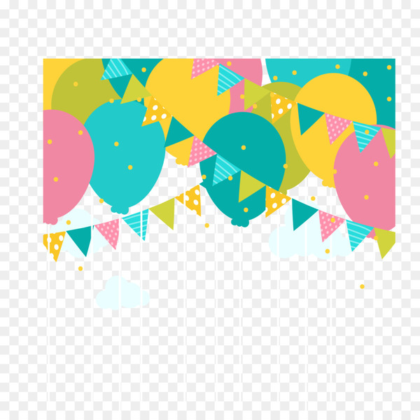 Tea Convite Baby shower Diaper Gratis - Vector colored balloons decorative pattern 