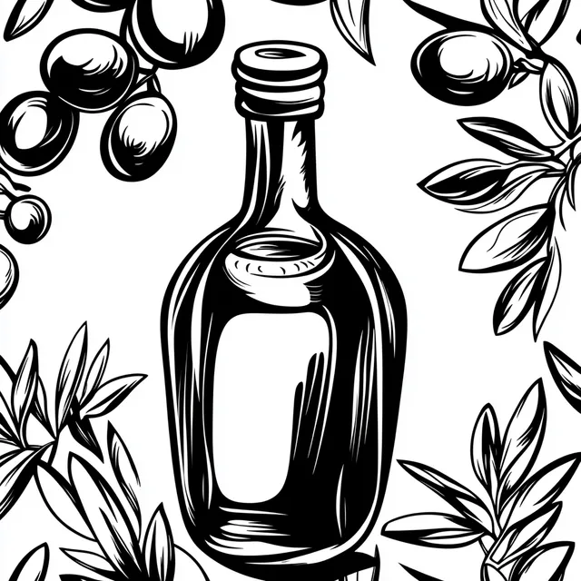 Timeless Elegance: Vintage Olive Oil Advertisement