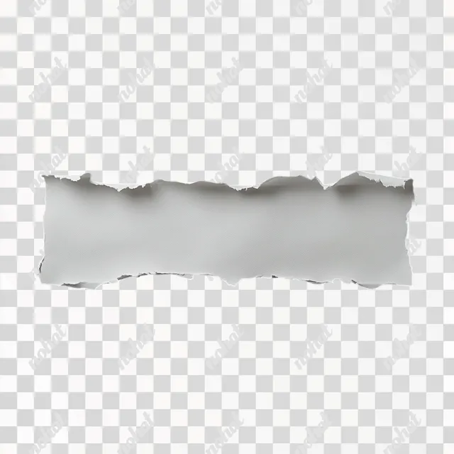 Torn White Paper Sheet on a Dark Canvas