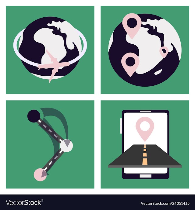 Free: Tourism icon set included icons as tourist guide vector image ...