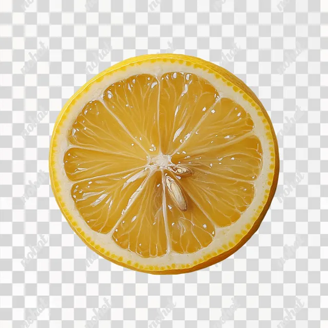 Ultra-Realistic Macro of a Fresh Lemon with Leaf