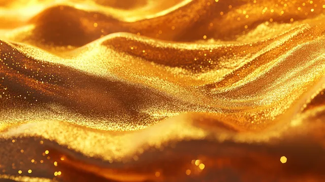Vibrant Golden Texture with Sparkling Surface