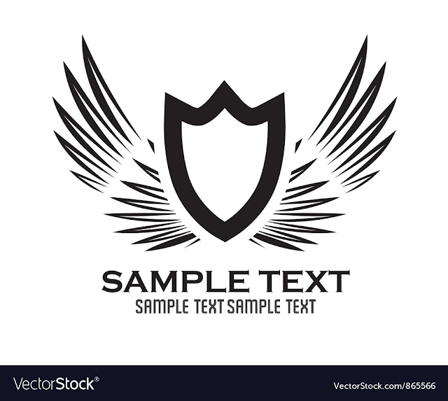 Free: Vintage label with wings vector image - nohat.cc