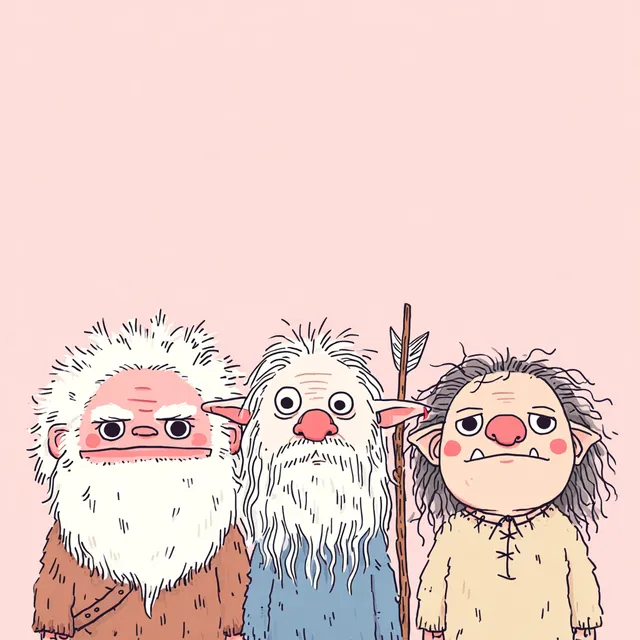 Whimsical Fantasy Creatures: Cartoon NPC Characters