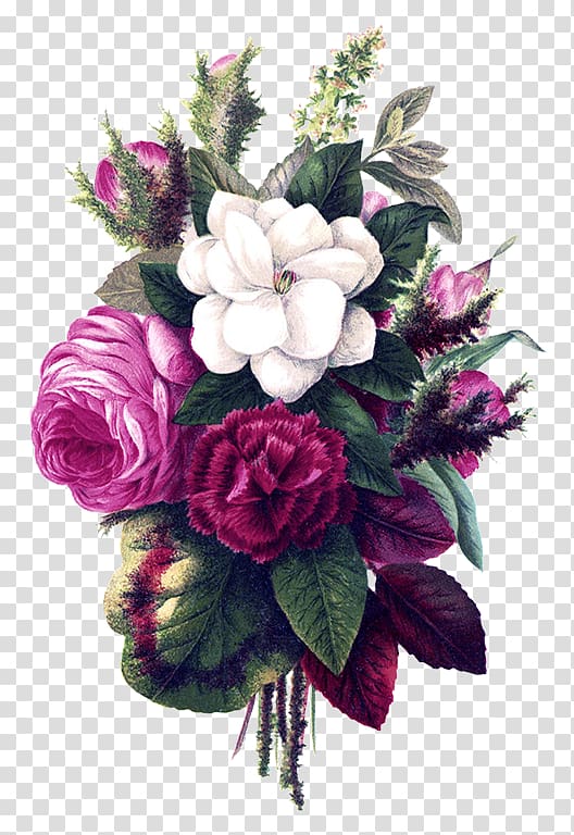 White and pink flowers , Flower bouquet Drawing Vintage clothing, Watercolor painting Flower transparent background PNG clipart