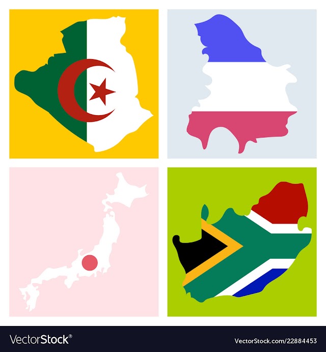 Free: World map-countries in color on white background vector image ...